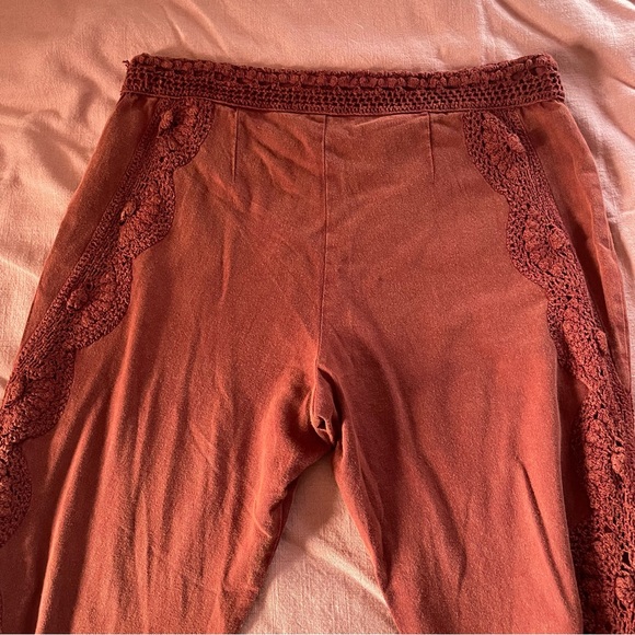 NWT Free People Neptunes Net Crochet Flare Pants sz 12 - Picture 4 of 14